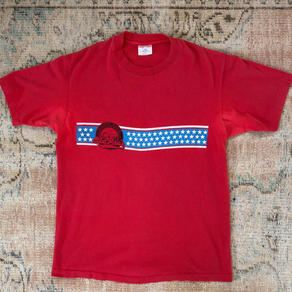 Vintage 1988 Scripps Ranch Bike Ride T Shirt Red Tee Jays Sof Tee Large USA Made